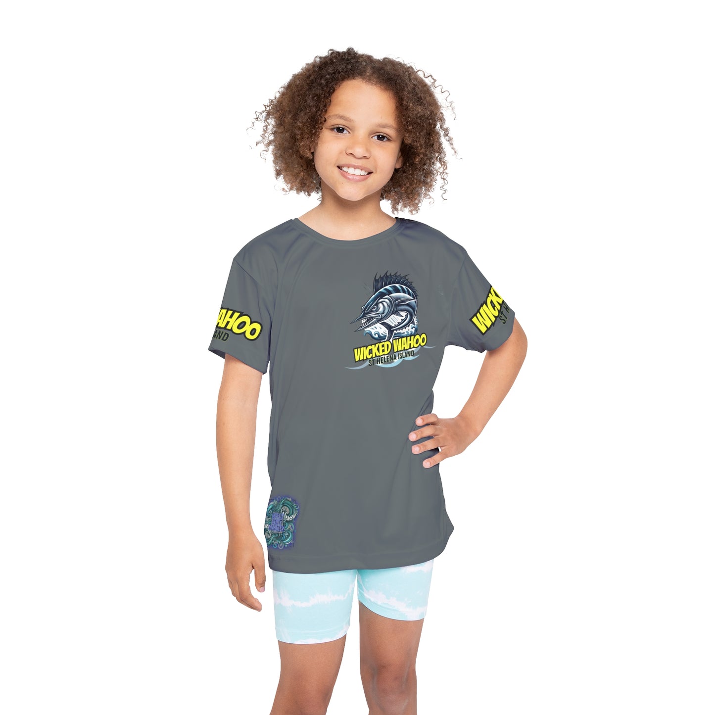 Kids Wicked Wahoo Sports Jersey - Blue – product image 6