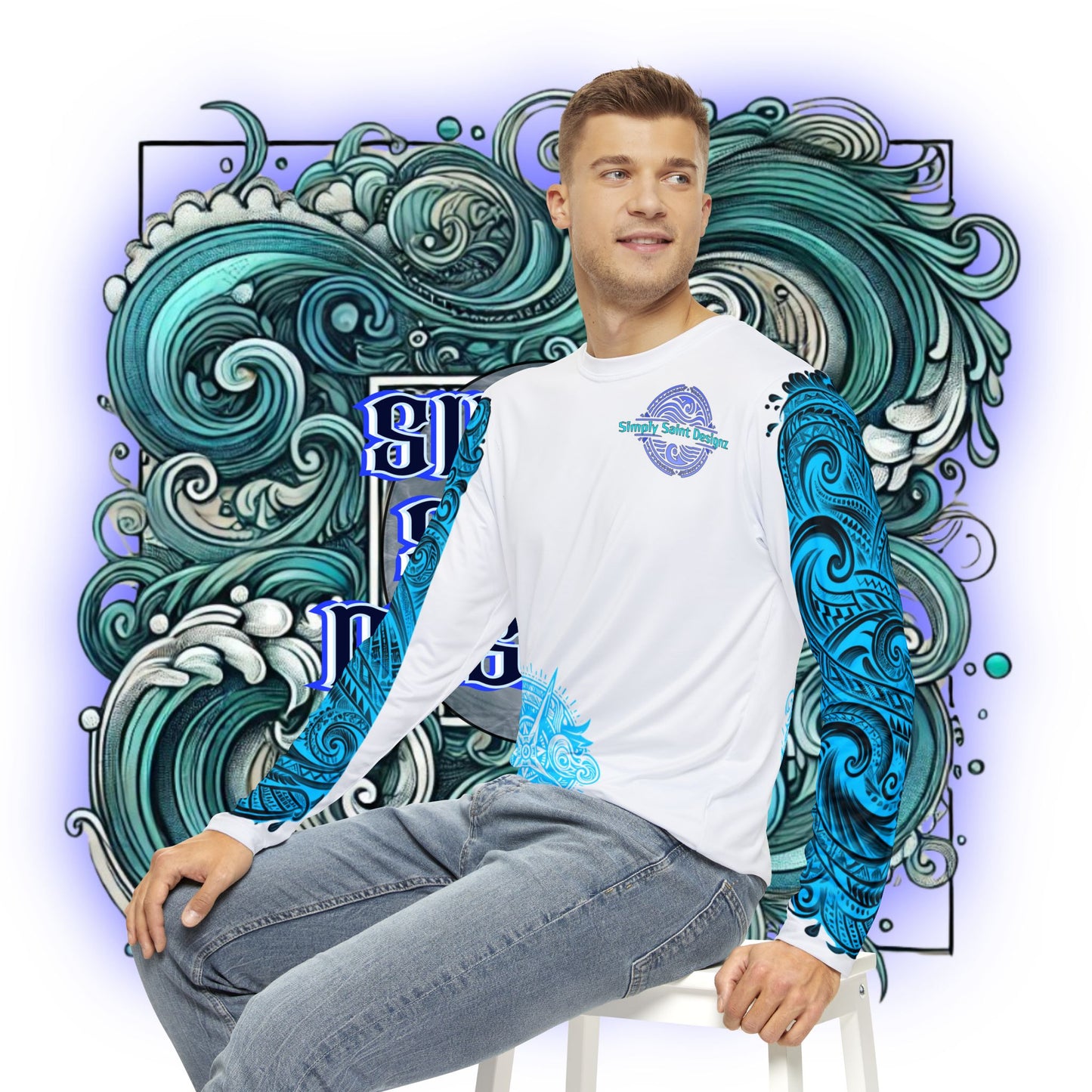Polynesian-Style Long Sleeve Shirt – Tribal Elegance Collection – product image 7