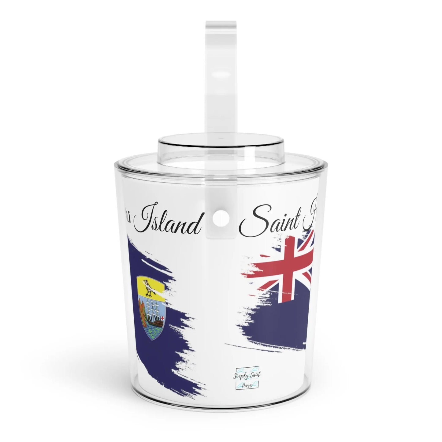 St Helena Ice Bucket with Tongs - Simply Saint Designz