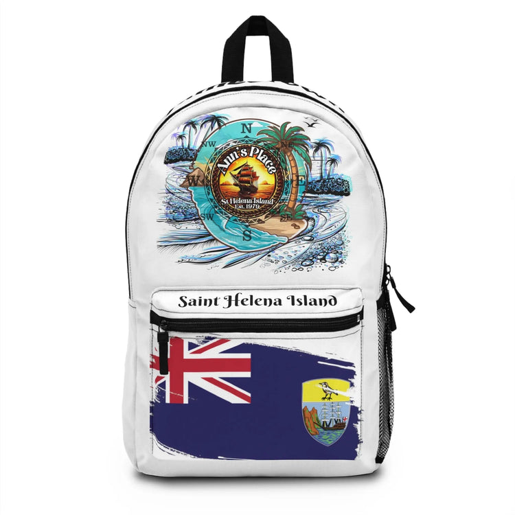 Ann's Place Saint Helena Island white backpack