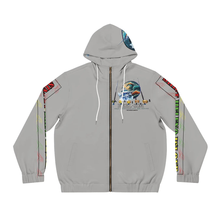 Reel Sim fishing full-zip hoodie
