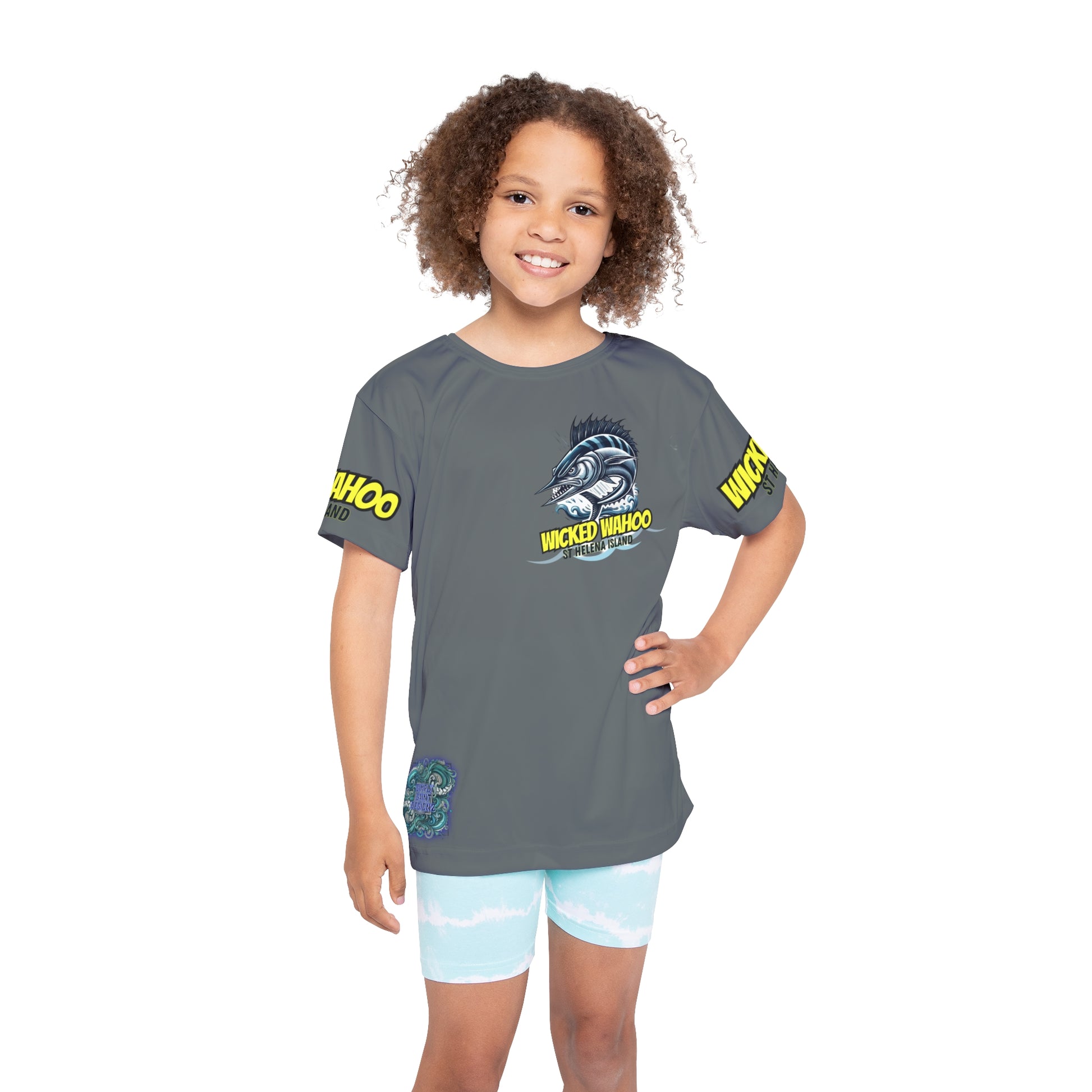 Kids Wicked Wahoo Sports Jersey - Blue – product image 6