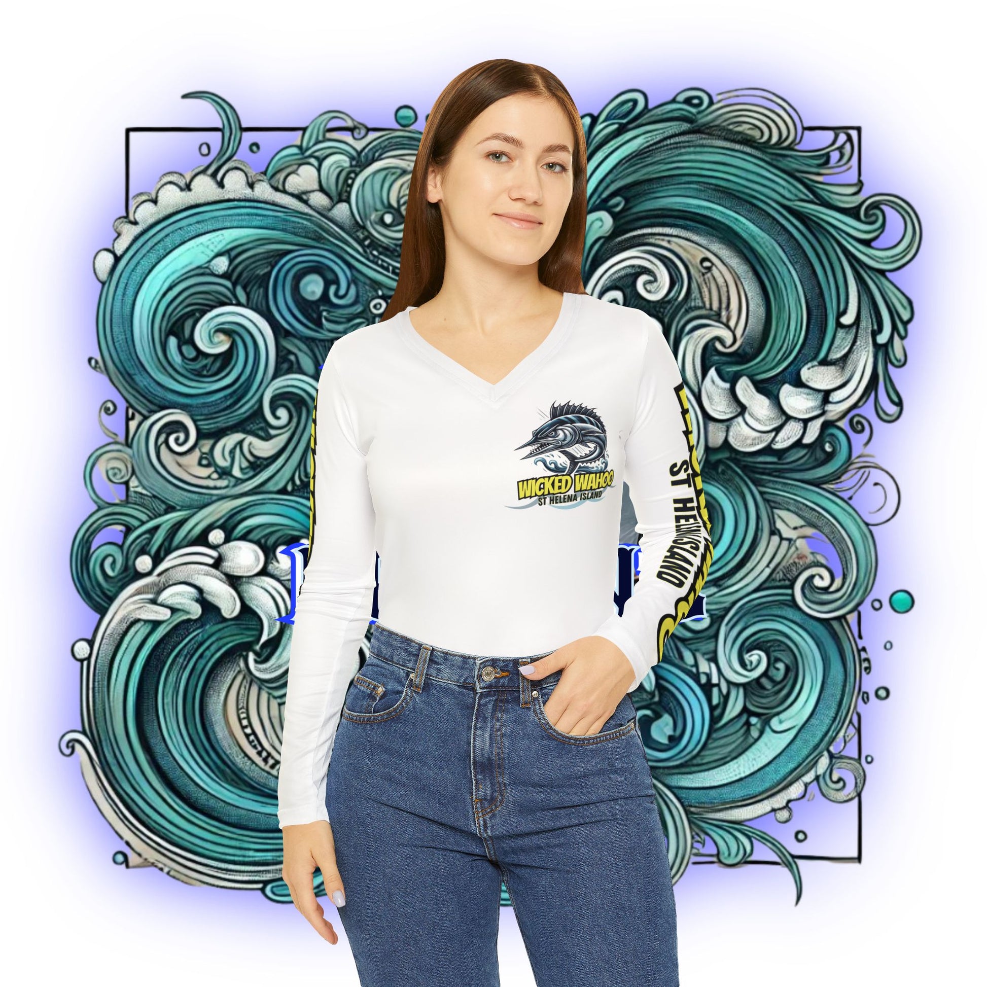 Women's Wahoo Performance V-Neck - Pink
