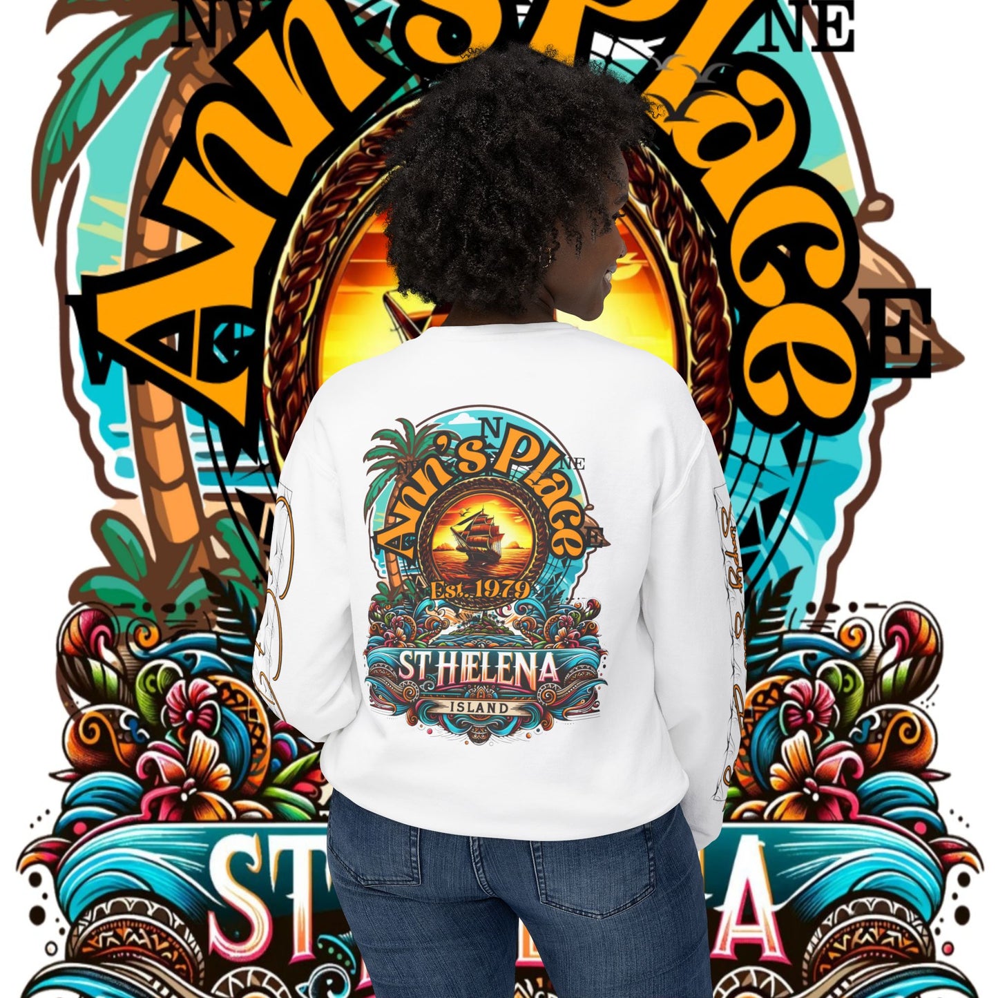 Ann's Place Unisex Lightweight Crewneck Sweatshirt – product image 20