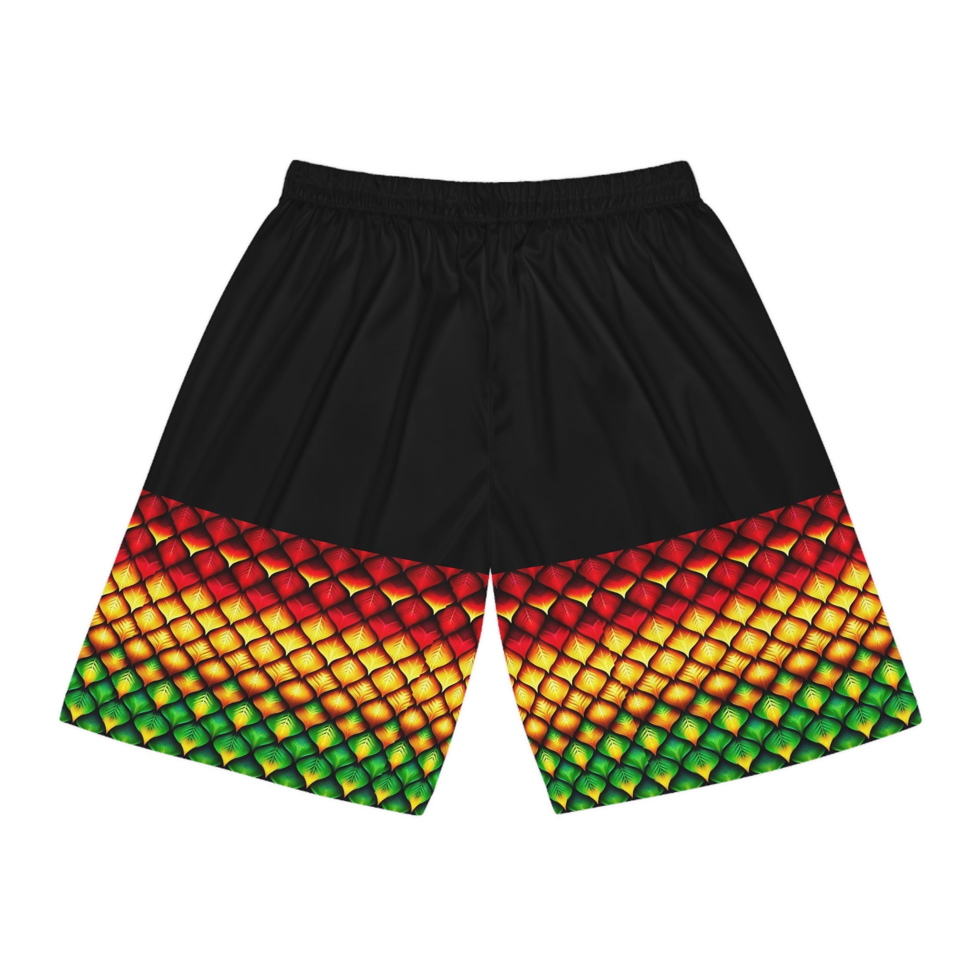 Reel Sim Shorts (AOP) Rasta Scales – product image 2