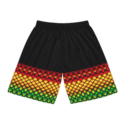 Reel Sim Shorts (AOP) Rasta Scales – product image 2