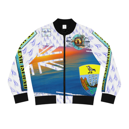 Sunset Anns Place Womens Bomber Jacket All Over Print - Simply Saint Designz
