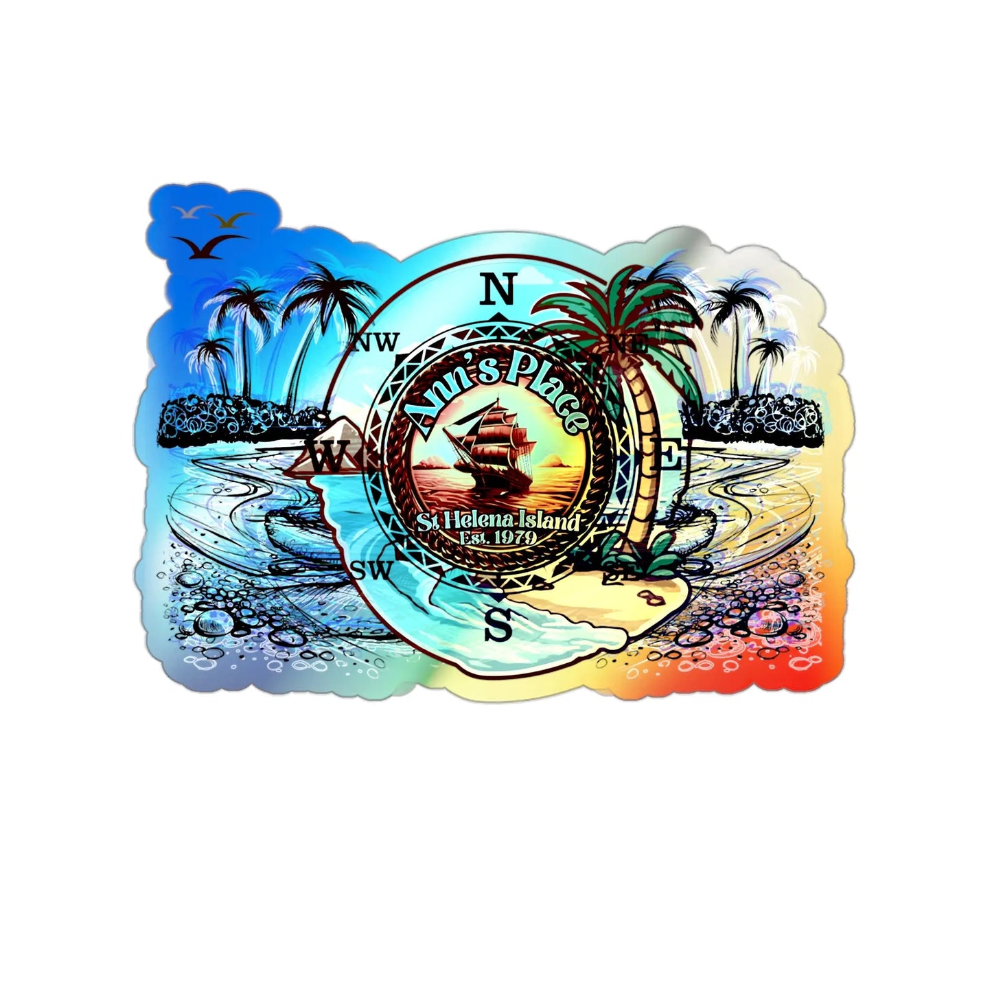 Anns place Holographic Die-cut Stickers - Simply Saint Designz
