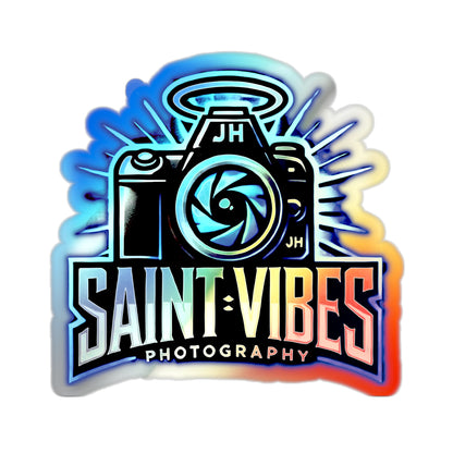 Saint Vibes Photography Holographic Stickers