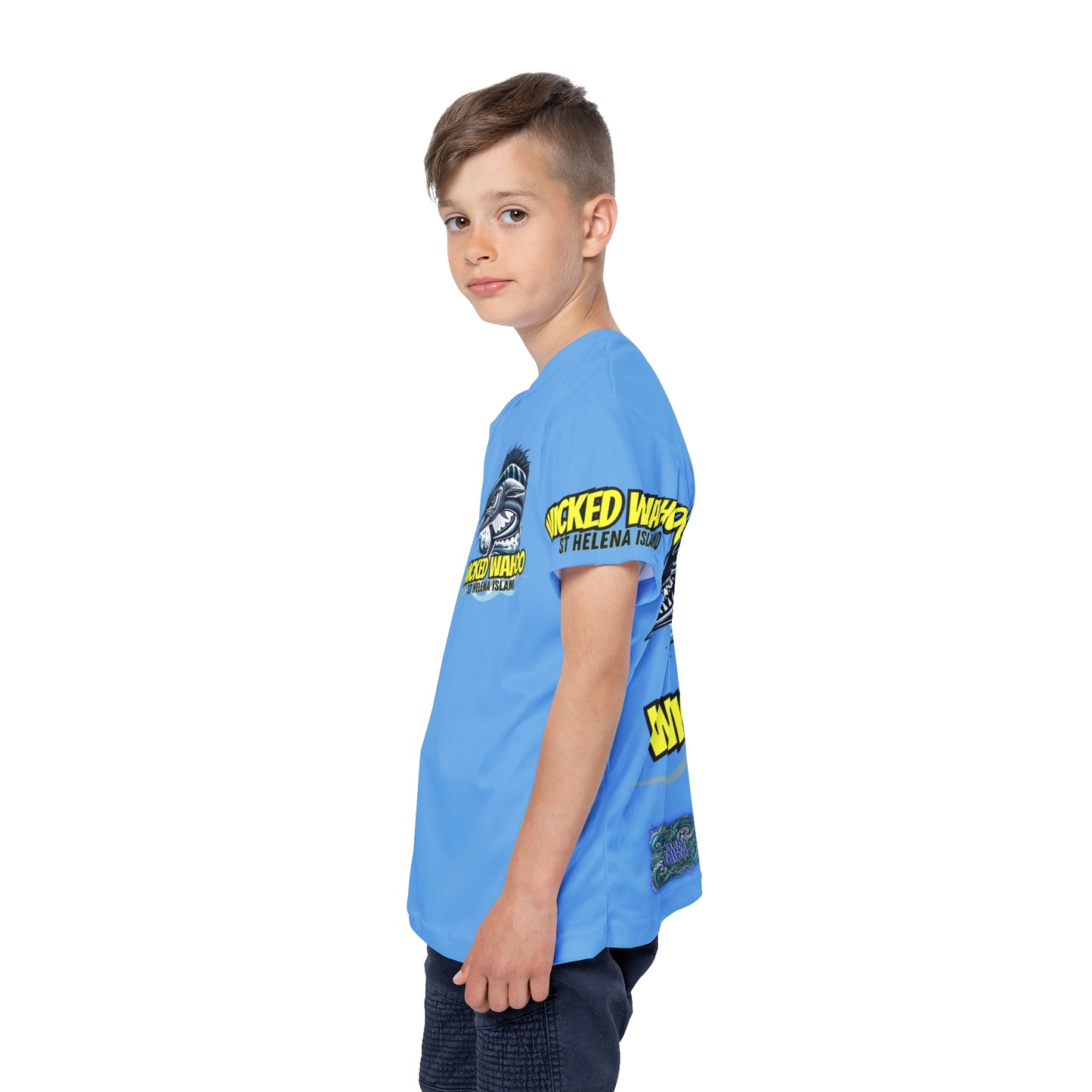 Kids Wicked Wahoo Sports Jersey - Orange – product image 3