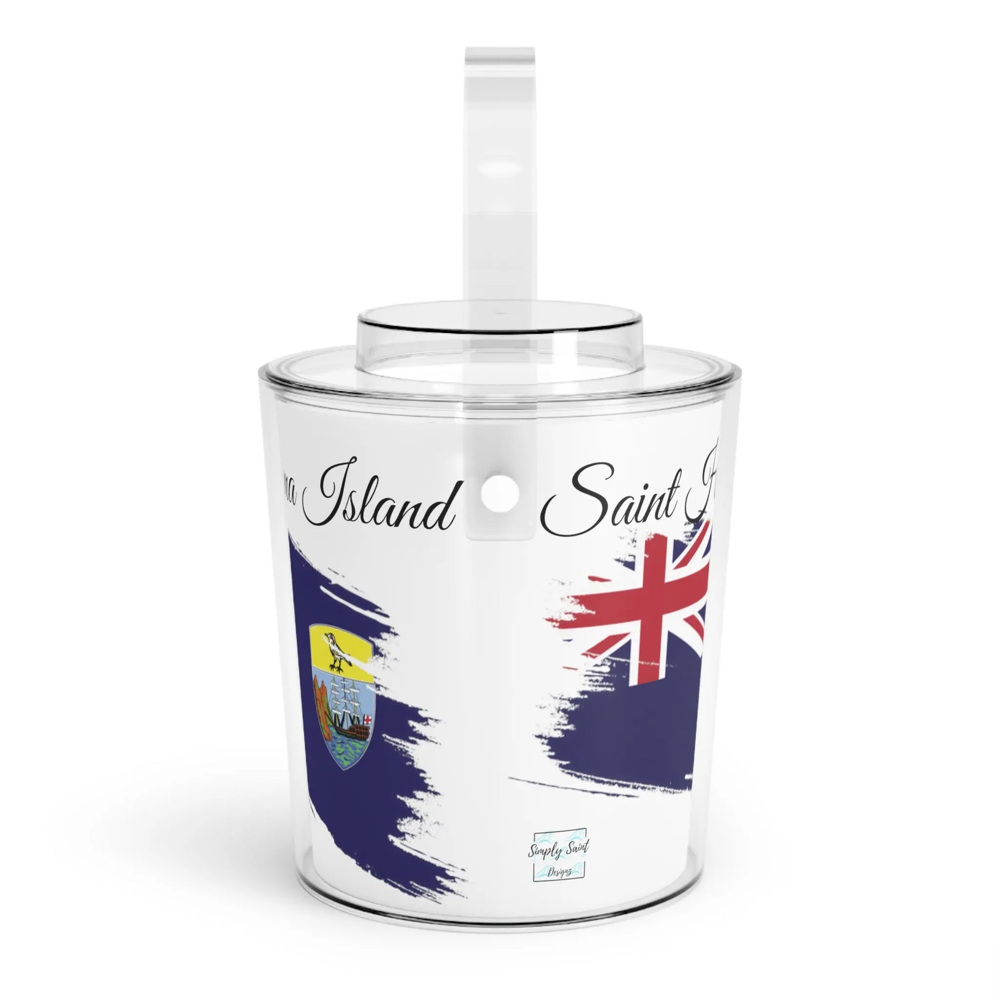 St Helena Ice Bucket with Tongs - Simply Saint Designz