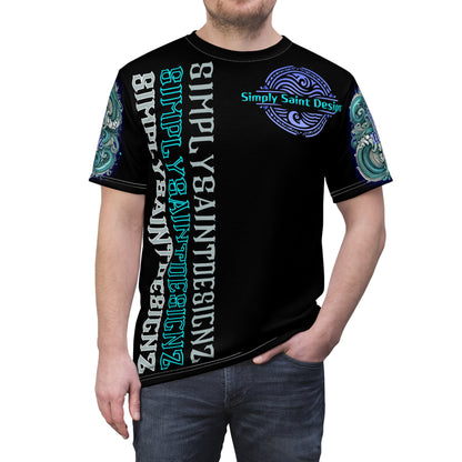 Tropical Skull Performance Tee - Blue & Black – product image 11