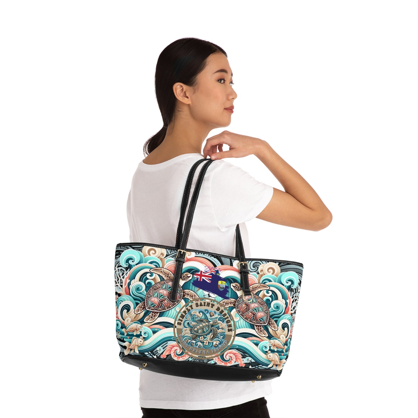 Simply Saint Designz Turtle Tribe Collection Leather Bag – product image 5