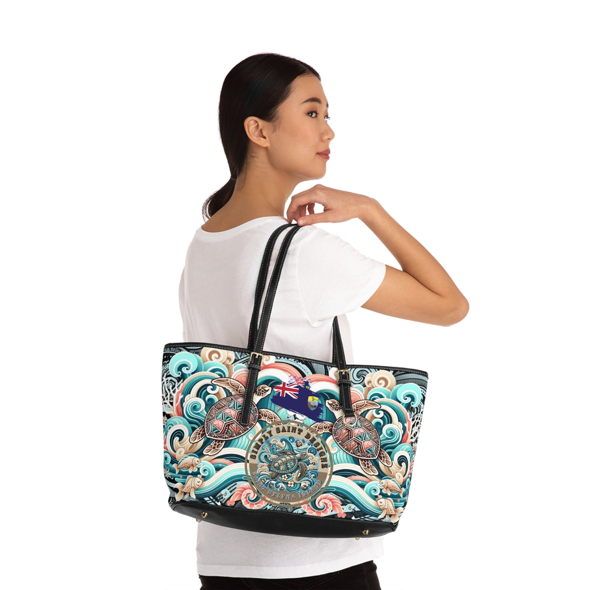 Simply Saint Designz Turtle Tribe Collection Leather Bag – product image 5