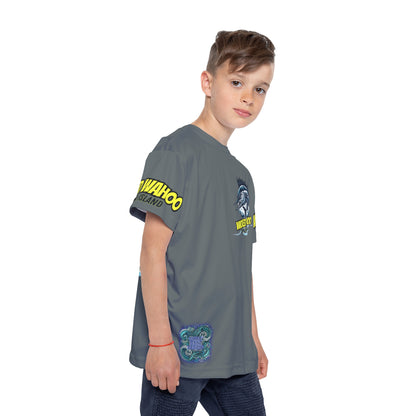 Kids Wicked Wahoo Sports Jersey - Blue – product image 4