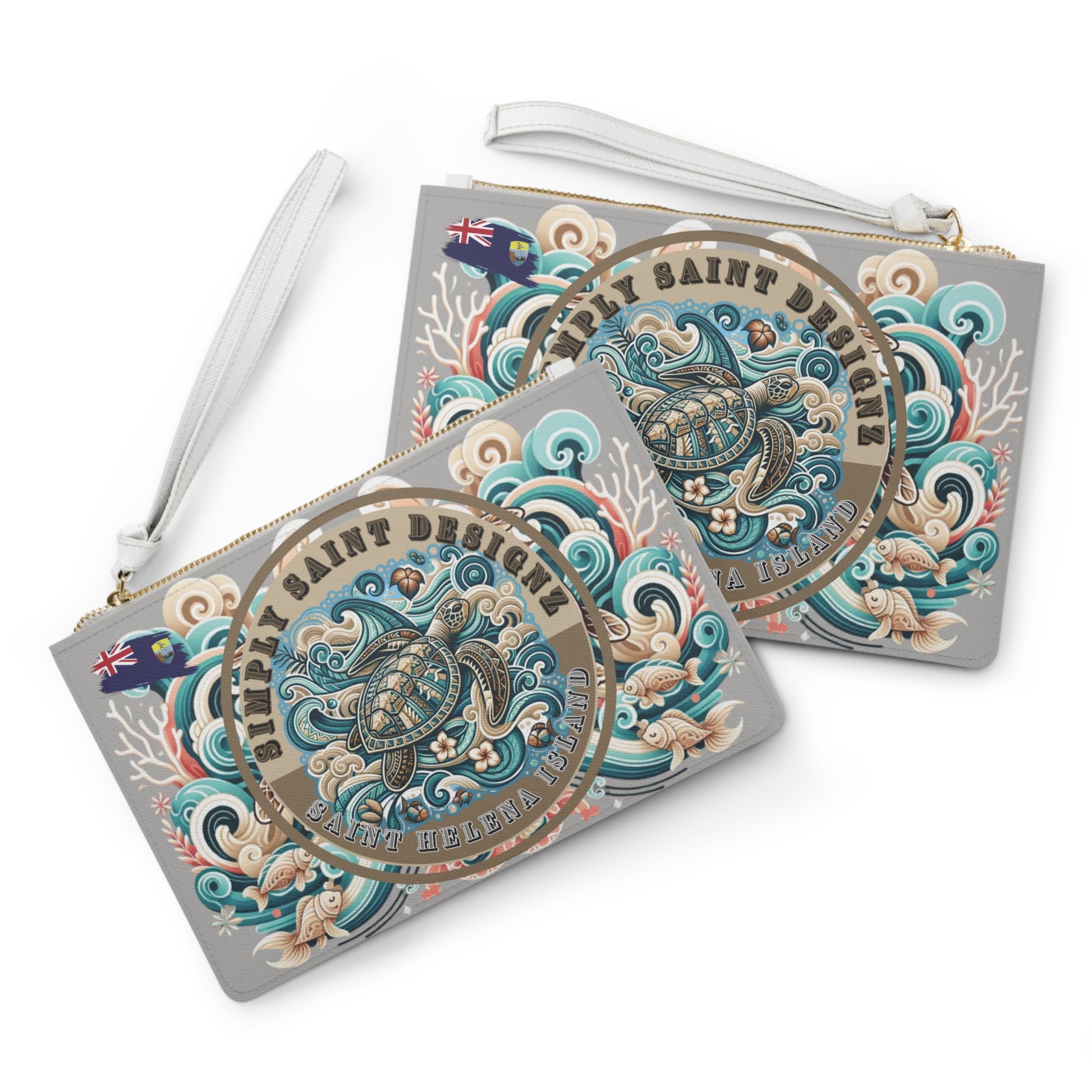 Simply Saint Designz Turtle Tribe Collection Clutch Bag – product image 3