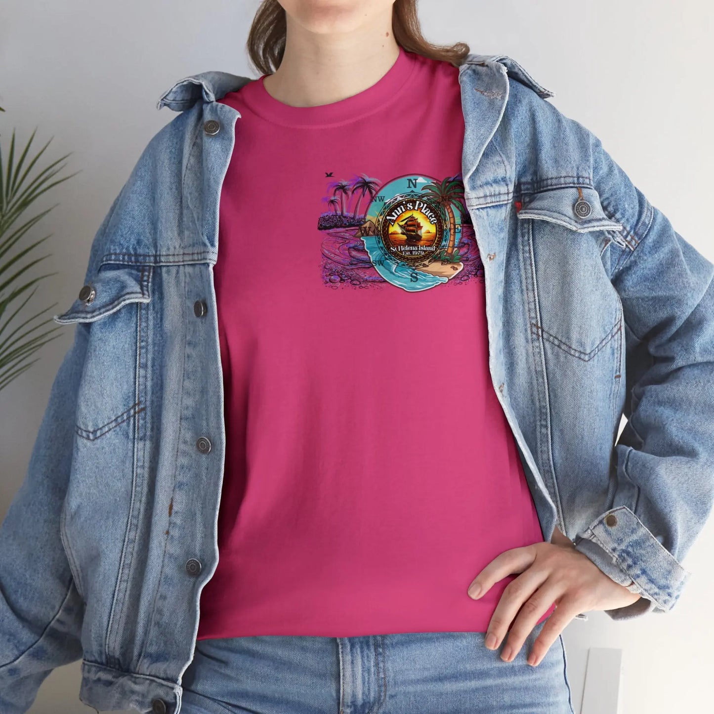 Ann's Place St Helena Isalnd Unisex Heavy Cotton Tee - Simply Saint Designz