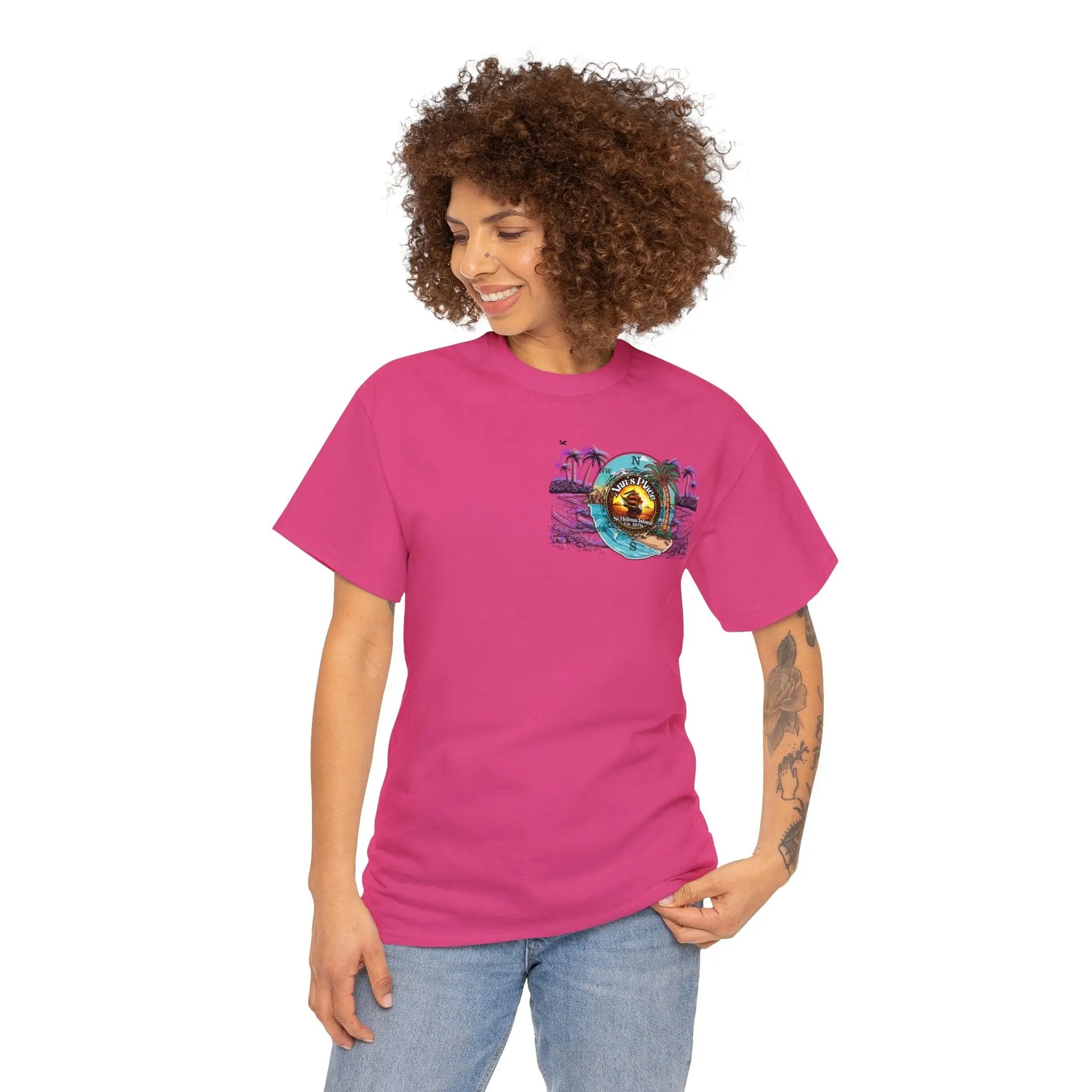 Ann's Place St Helena Isalnd Unisex Heavy Cotton Tee - Simply Saint Designz