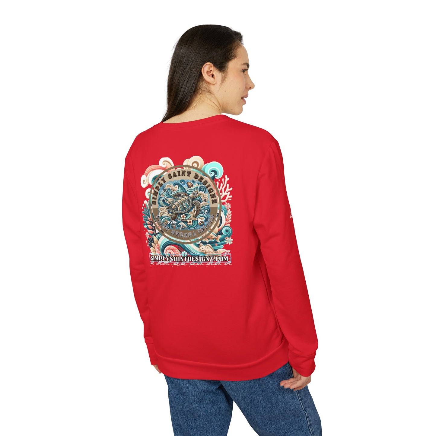 adidas® Unisex Fleece Crewneck Sweatshirt – Turtle Tribe Collection – product image 20