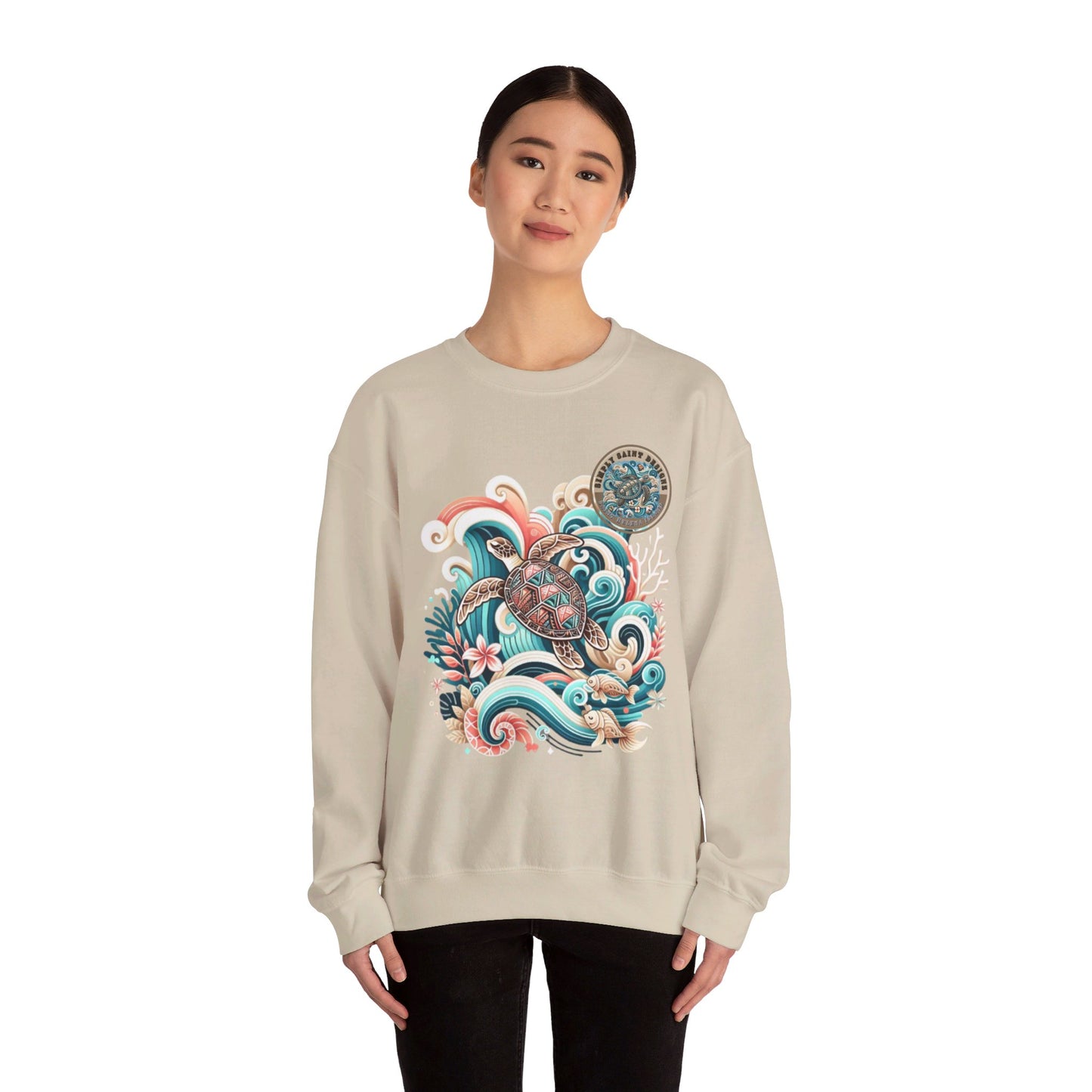 Turtle Tribe Comfort Crewneck Sweatshirt – product image 6