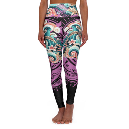 Turtle Tribe High-Waisted Yoga Leggings – product image 2