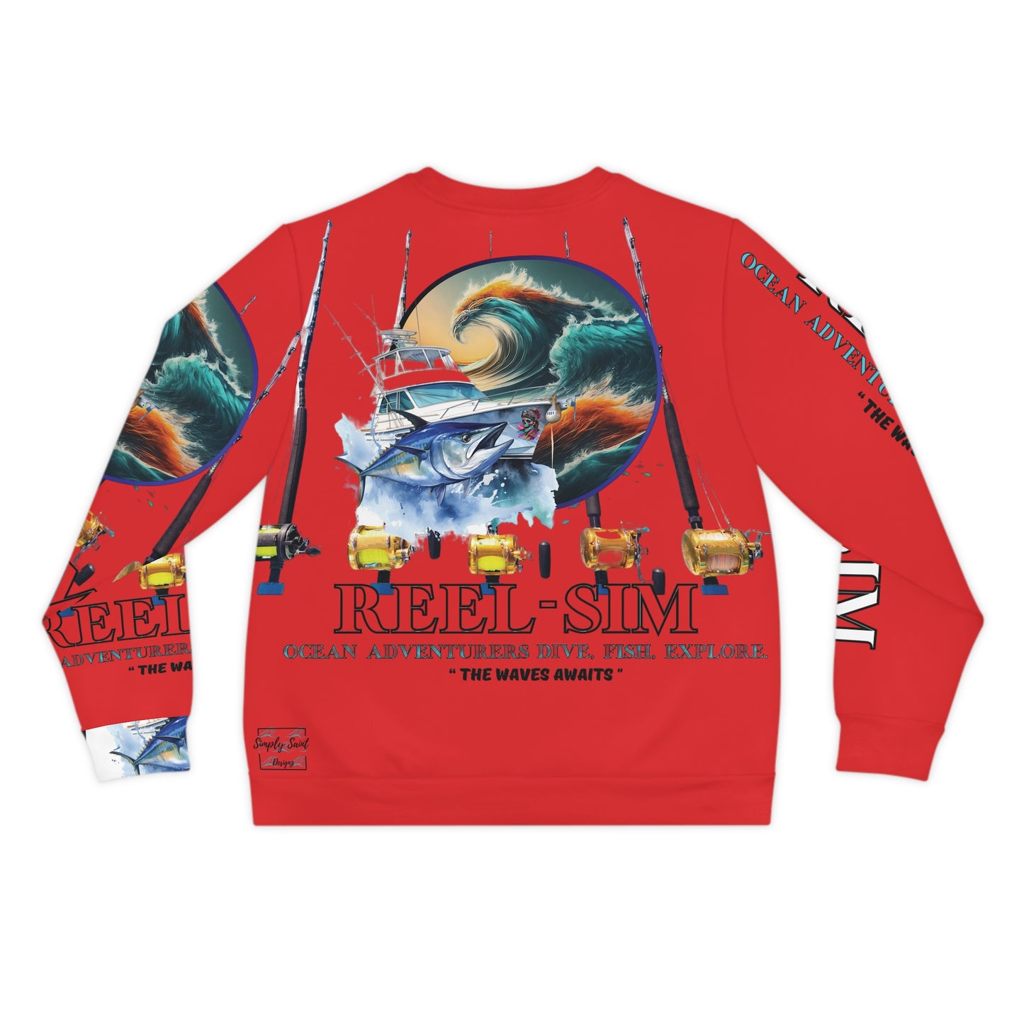 Reel Sim Men's Lightweight Sweatshirt – product image 2