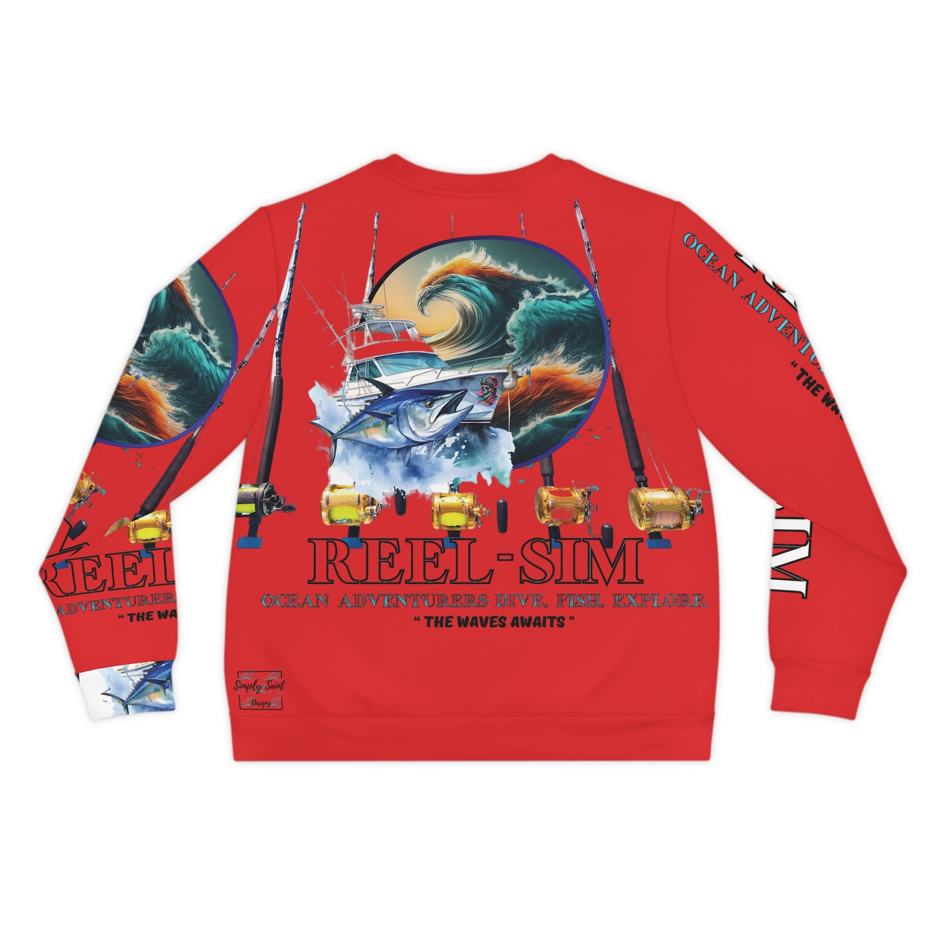 Reel Sim Men's Lightweight Sweatshirt – product image 2
