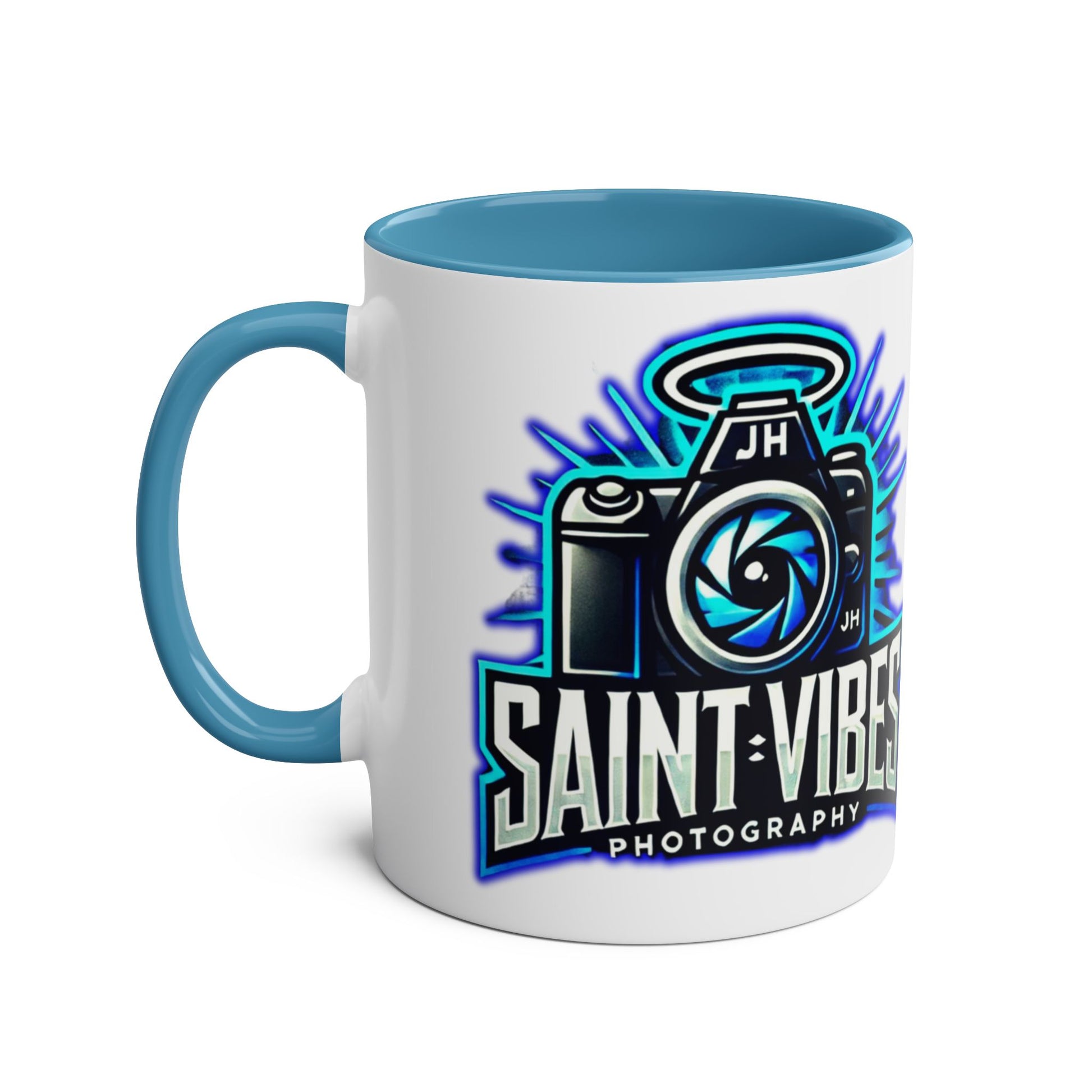 Saint Vibes Photography Two-Tone Mug 11oz – product image 3