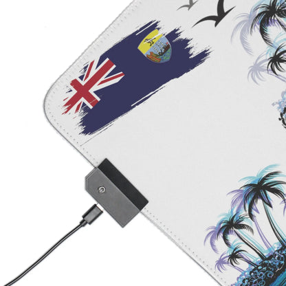 Anns place st helena island LED Gaming Mouse Pad - Simply Saint Designz