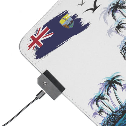 Anns place st helena island LED Gaming Mouse Pad - Simply Saint Designz