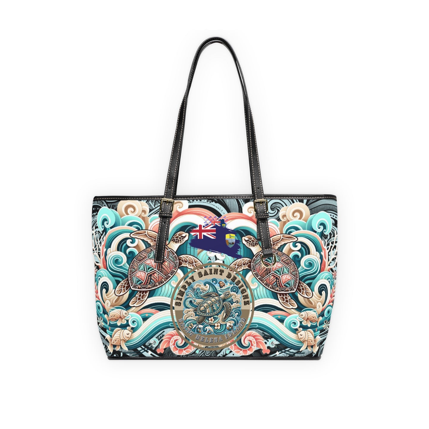 Simply Saint Designz Turtle Tribe Collection Leather Bag – product image 2