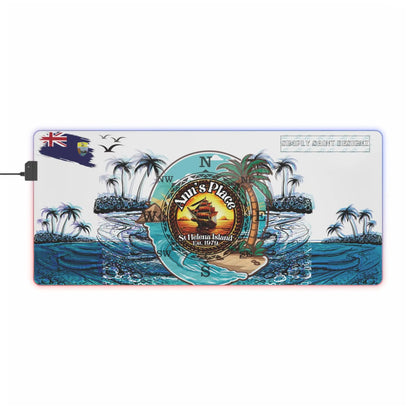Anns place st helena island LED Gaming Mouse Pad - Simply Saint Designz