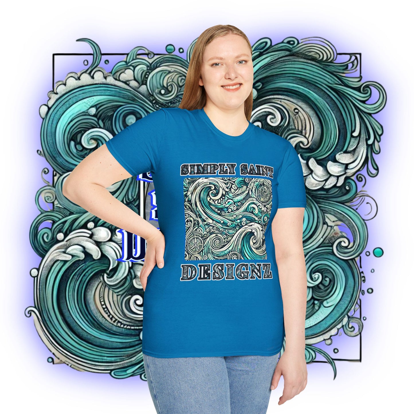 Tidal Harmony Tribal Elegance Tee