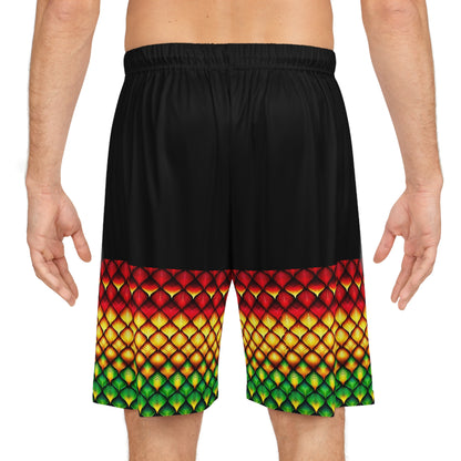 Reel Sim Shorts (AOP) Rasta Scales – product image 4