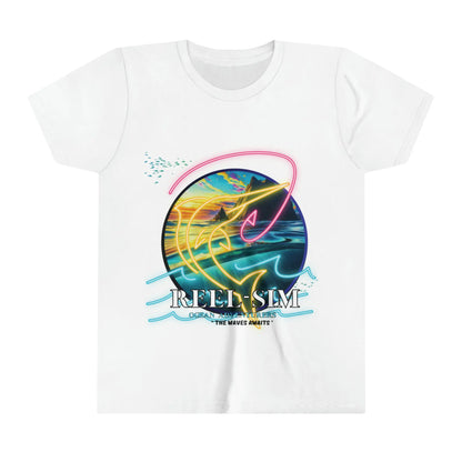 Reel Sim Youth Fishing Shirt: Short Sleeve Tee for the Next Generation of Anglers - Simply Saint Designz
