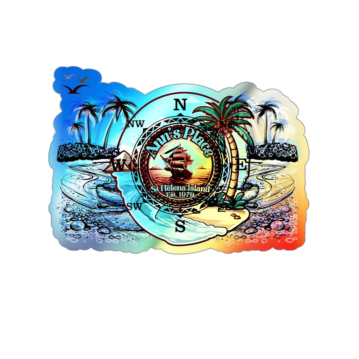 Anns place Holographic Die-cut Stickers - Simply Saint Designz