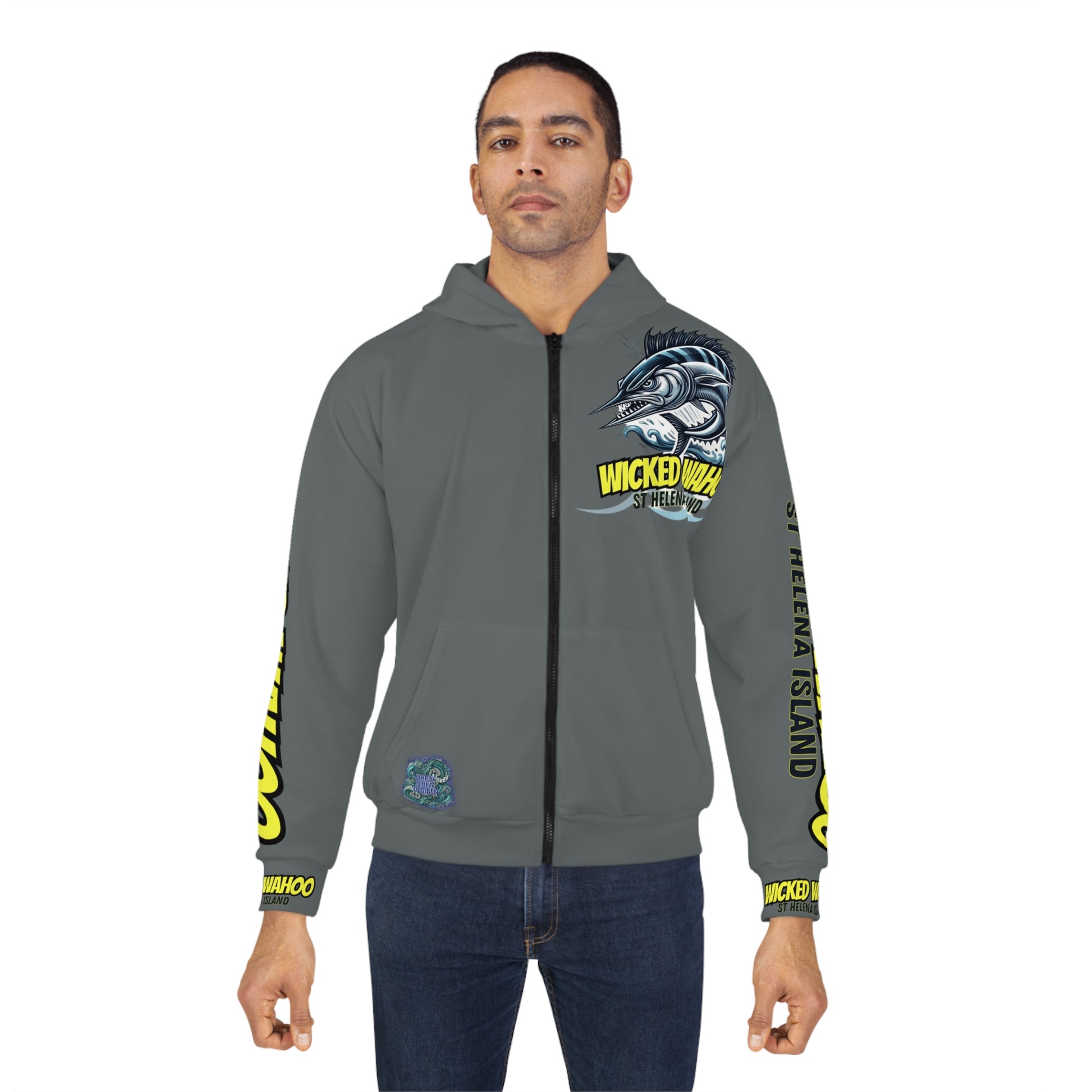 Unisex All-Over Print Zip Hoodie – product image 3