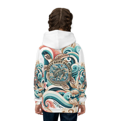 Kids Hoodie – Turtle Tribe Collection – product image 4