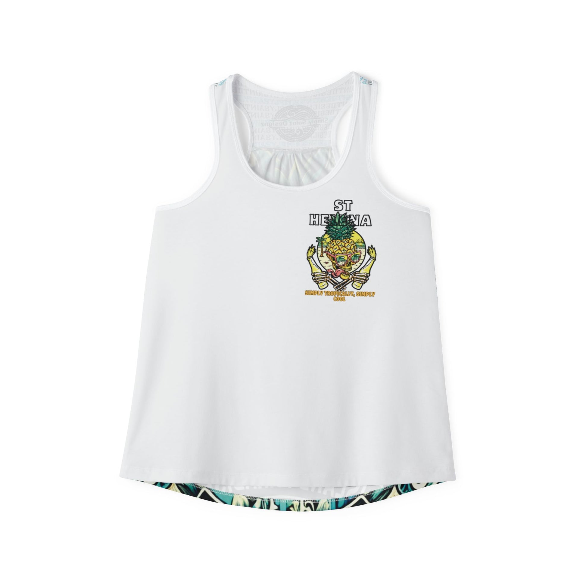 Tropical Skull Women's Racerback Tank - AOP