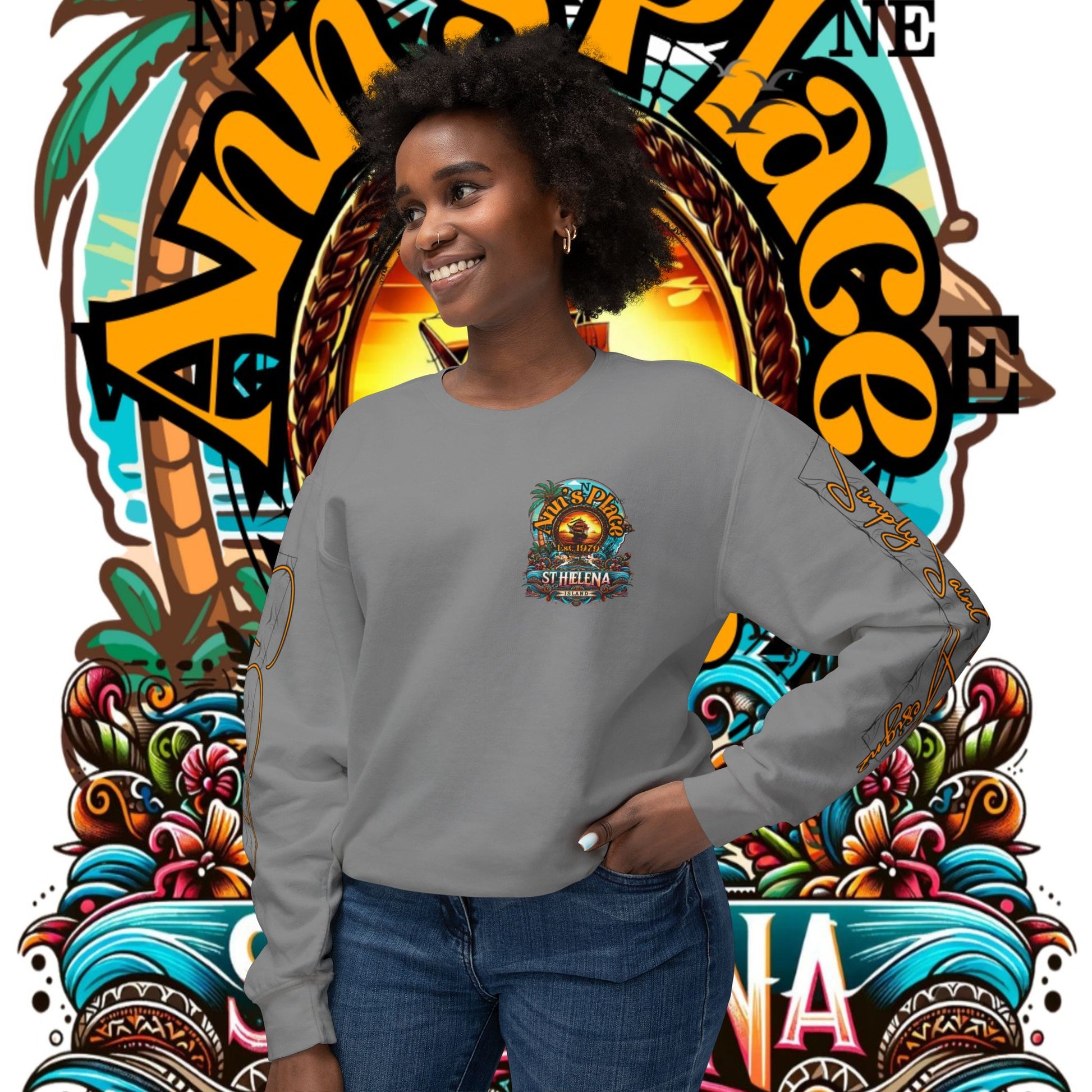 Ann's Place Unisex Lightweight Crewneck Sweatshirt – product image 16