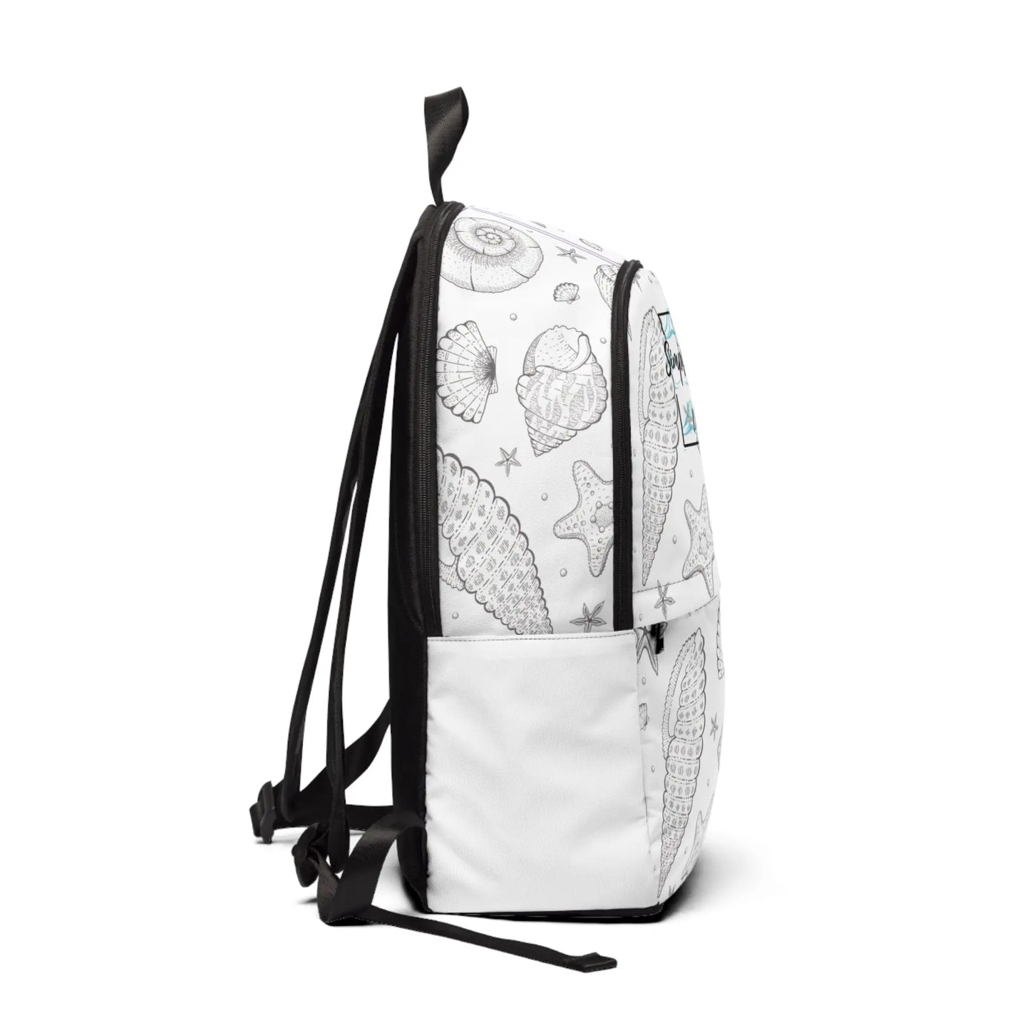 Sea Shells Unisex Fabric Backpack - Simply Saint Designz