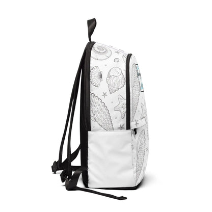 Sea Shells Unisex Fabric Backpack - Simply Saint Designz