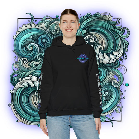 Tribal Blue Skull Hoodie Sweatshirt
