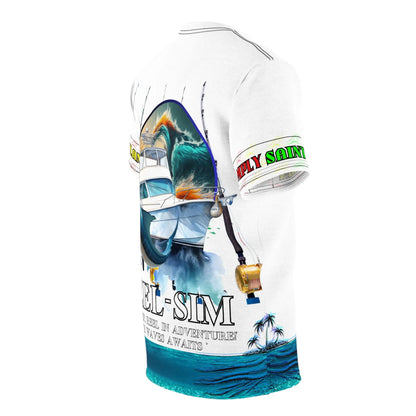 Unisex Cut & Sew Tee (AOP) - Simply Saint Designz