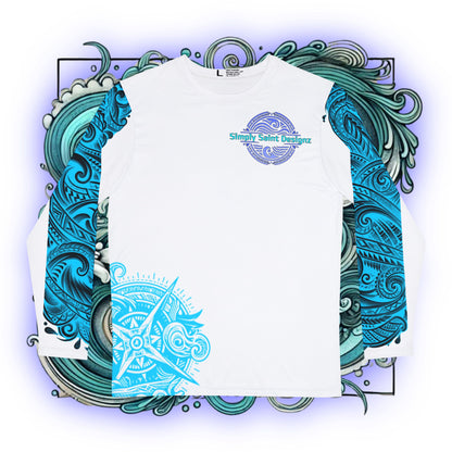 Polynesian-Style Long Sleeve Shirt – Tribal Elegance Collection