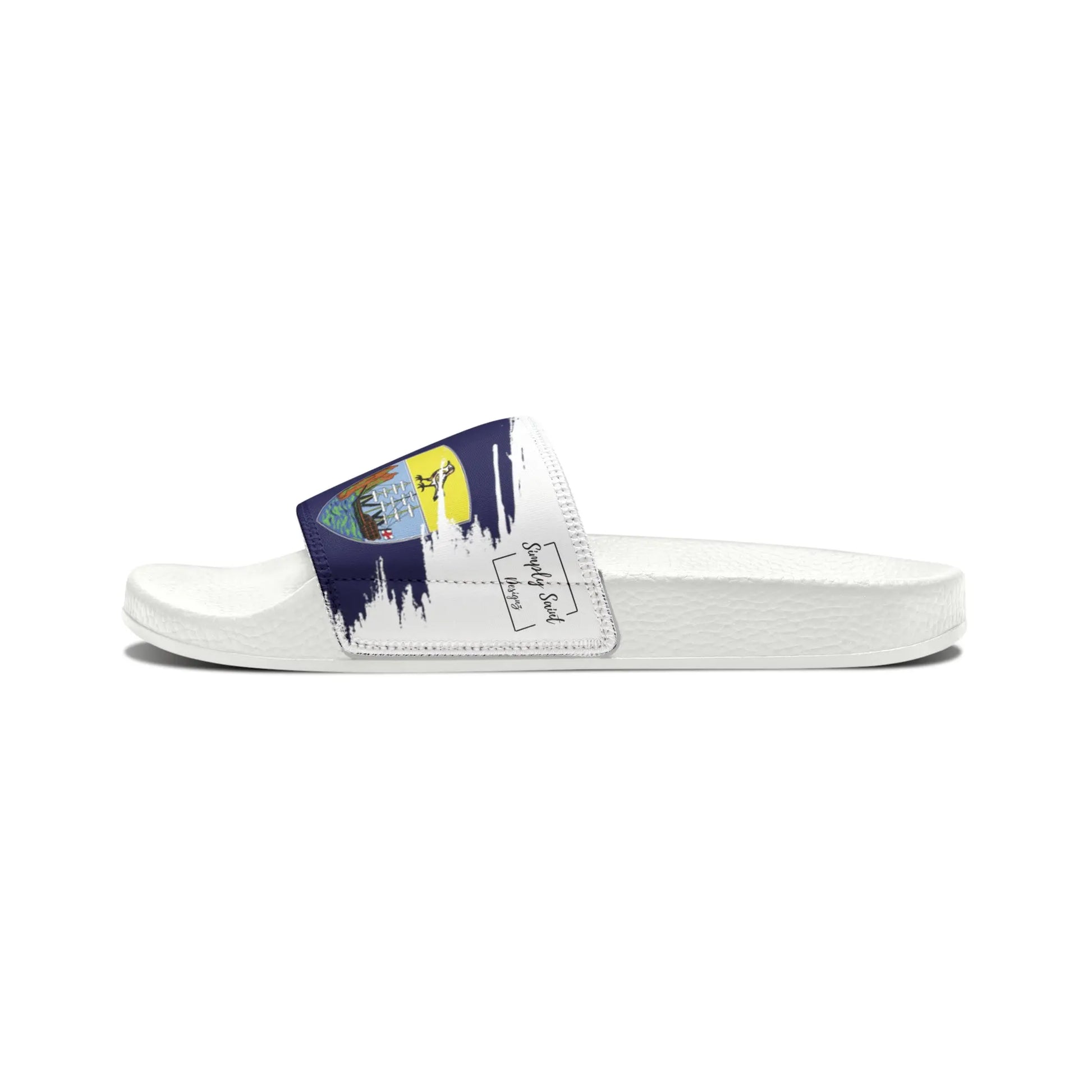 St Helena Island Men's PU Slide Sandals - Simply Saint Designz