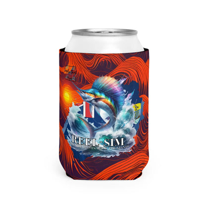 Reel Sim Can Cooler Sleeve (Sunset Wave) - Simply Saint Designz