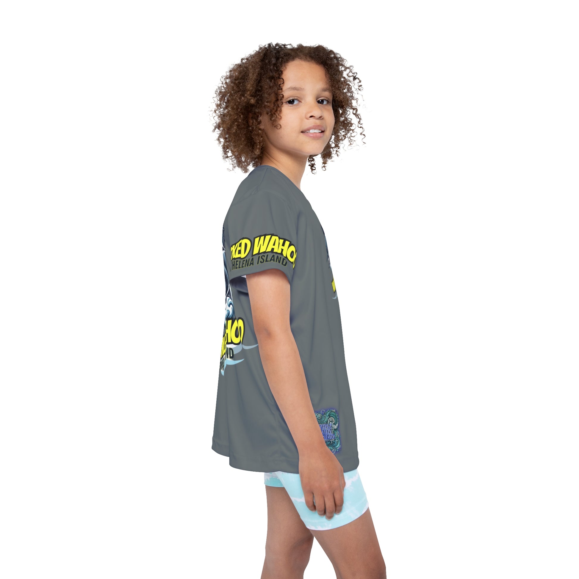 Kids Wicked Wahoo Sports Jersey - Blue – product image 5