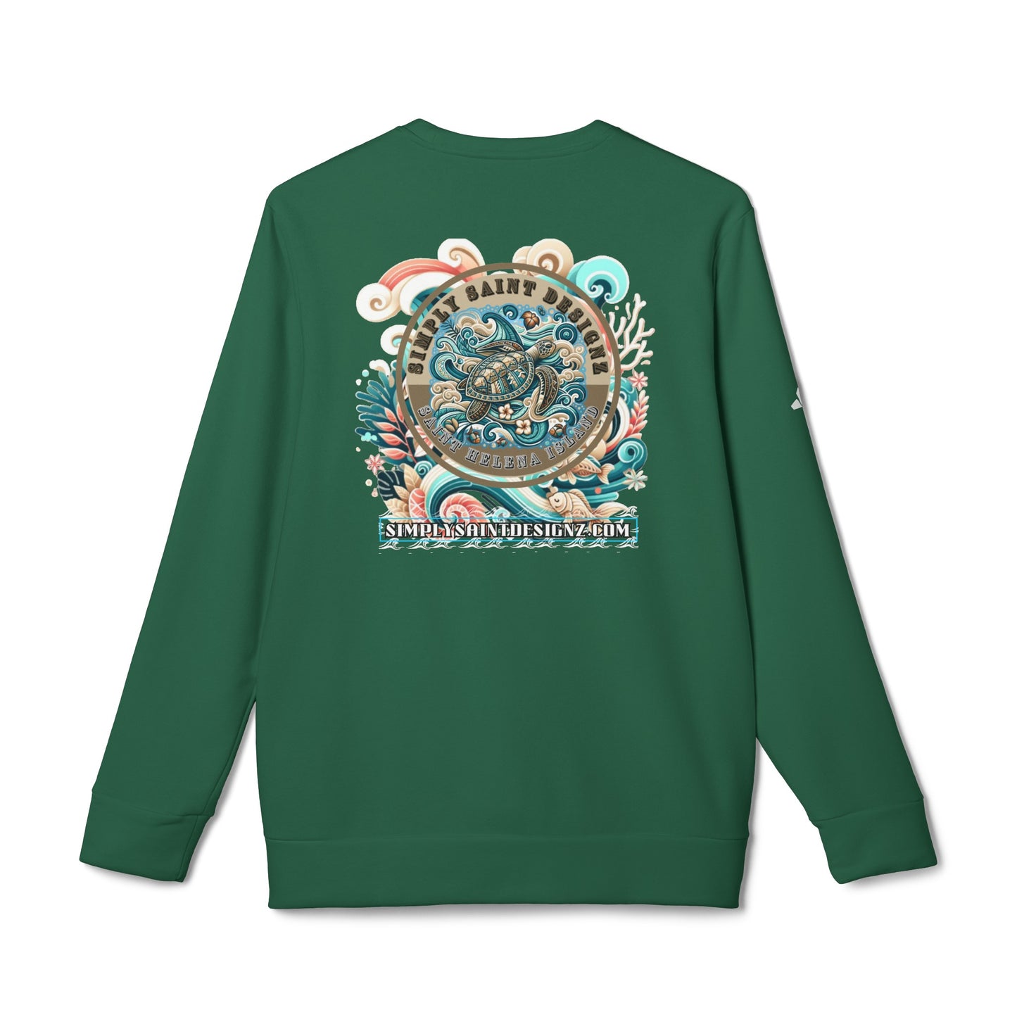 adidas® Unisex Fleece Crewneck Sweatshirt – Turtle Tribe Collection – product image 10