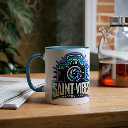 Saint Vibes Photography Two-Tone Mug 11oz
